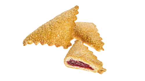 Shortcrust yeasty cookies “Turnover” with cherry flavor